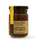 Retro del vaso da 100 grammi di Crema di Castagne al Cioccolato Scalzo Calabria, con valori nutrizionali.