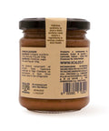Retro del vaso da 230 grammi di Crema di Castagne Scalzo Calabria, con lista ingredienti e valori nutrizionali.