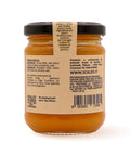 Retro del vaso da 190 grammi di Crema di Zucca Scalzo Calabria, con lista ingredienti e valori nutrizionali.
