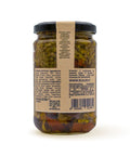 Retro del vaso da 280 grammi di Insalata d'Autunno Scalzo Calabria, con lista ingredienti e valori nutrizionali.