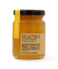 Retro del vaso da 100 grammi di Marmellata di Cedro Scalzo Calabria, con valori nutrizionali.