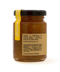 Retro del vaso da 100 grammi di Marmellata di Limone Scalzo Calabria, con valori nutrizionali.