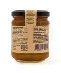 Retro del vaso da 230 grammi di Marmellata di Limone Scalzo Calabria, con lista ingredienti e valori nutrizionali.