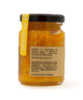 Retro del vaso da 100 grammi di Marmellata di Mandarini Scalzo Calabria, con valori nutrizionali