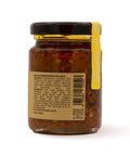 Retro del vaso da 90 grammi di Salsa Saracena Scalzo Calabria, con lista ingredienti.