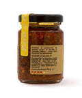 Retro del vaso da 90 grammi di Salsa Saracena Scalzo Calabria, con valori nutrizionali.
