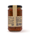 Retro del vaso da 280 grammi di Sugo alle Erbe Profumate Scalzo Calabria, con lista ingredienti e valori nutrizionali.