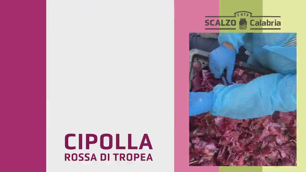Video della lavorazione dei filetti di cipolla igp Tropea